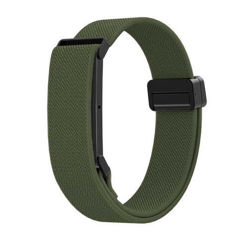 Bandz Fitbit Air Biceps Nylonarmband mit D-Schnalle (Armeegrün)