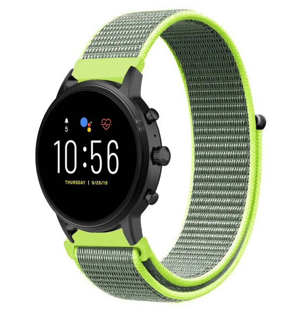 Fossil Gen 4 Explorist (HR) Nylonarmband (Fluoreszierend)