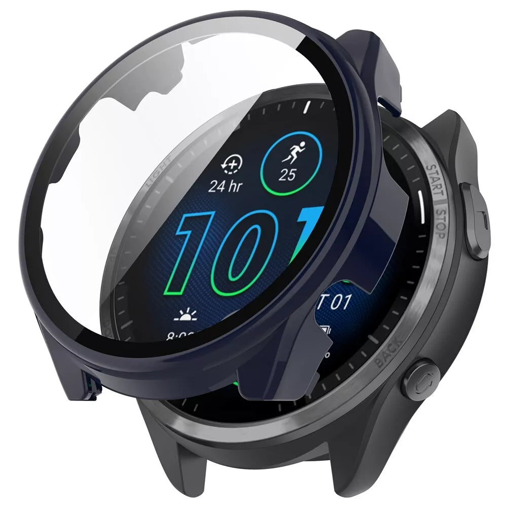 Garmin Forerunner 965 Hart-Hülle mit Glass (Dunkelblau)