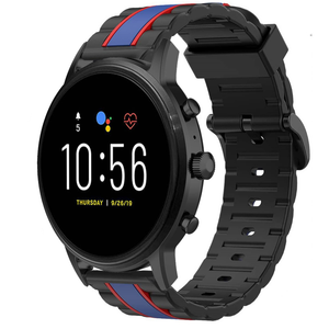 fossil-gen-5-bandje-siliconen-special-edition-zwar