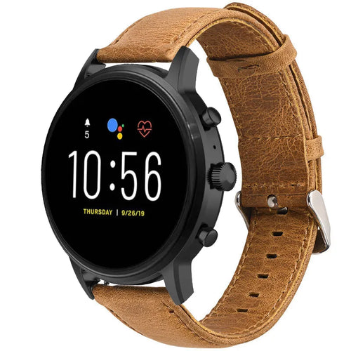 Fossil Gen 4 Explorist (HR) Lederarmband (Braun)