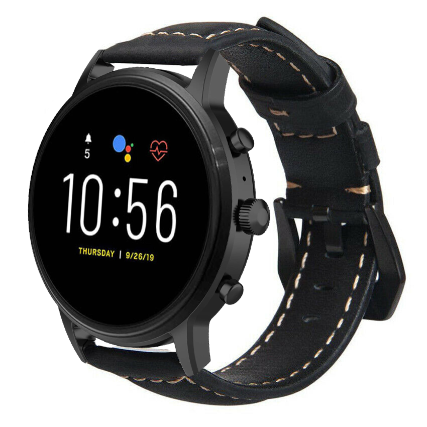 Fossil Gen Traditional Lederarmband (Schwarz)