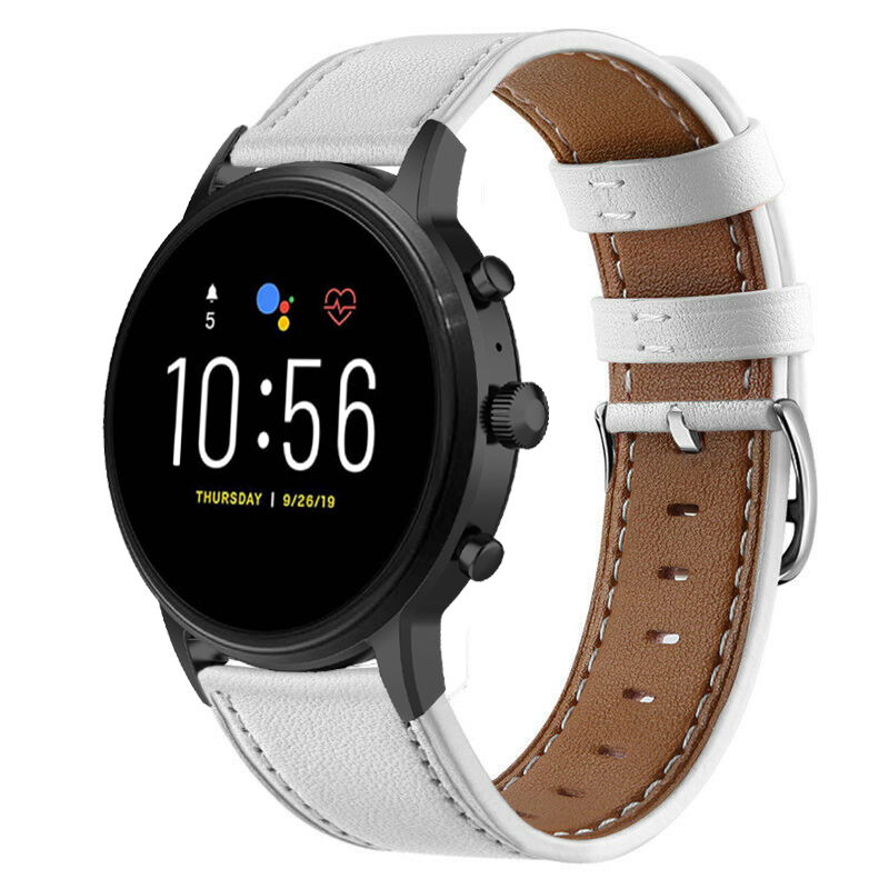 Fossil Gen 4 Explorist (HR) Lederarmband (Weiß)