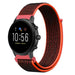 Fossil Gen 5 Nylon Strap (Black/Orange)