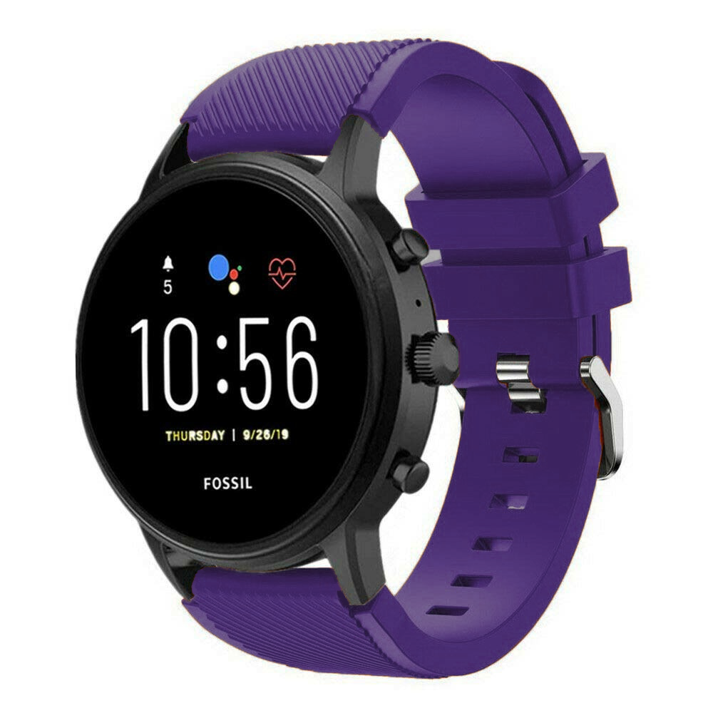 Fossil Gen 4 Explorist (HR) Silikonarmband (Violett)