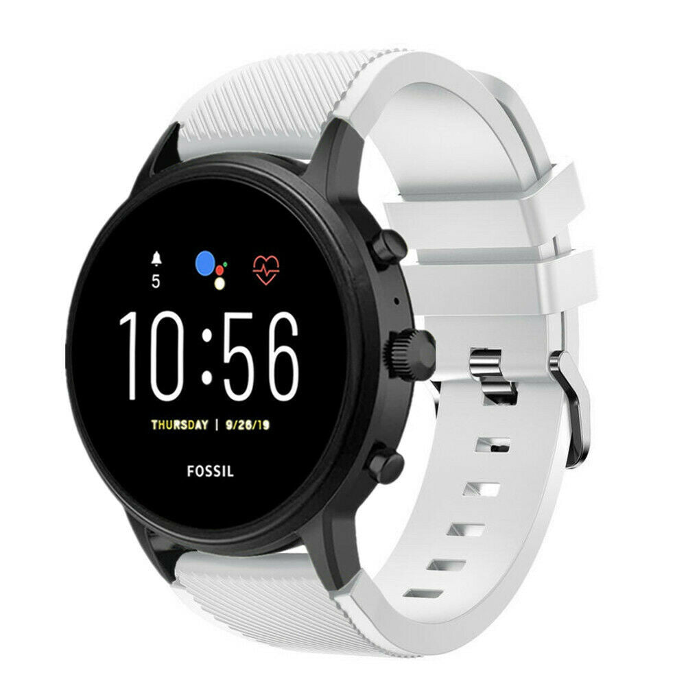 Fossil Gen 4 Explorist (HR) Silicone Strap (White)