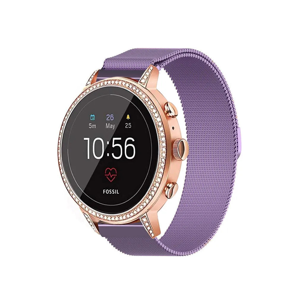 fossil-gen-5e-42mm-milanese-paars