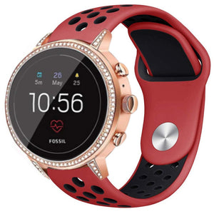 fossil-gen-5e-42mm-silicone-rood-zwart