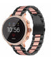 Fossil Gen 5e 42mm Steel Strap (Black/Pink)