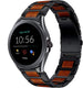 Fossil Gen 5e 44mm Holz/Stahlarmband (Schwarz)