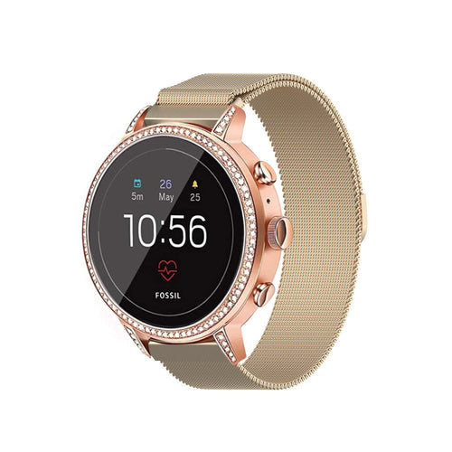 Fossil Gen 4 Venture (HR) Milanese Armband (Champagne)