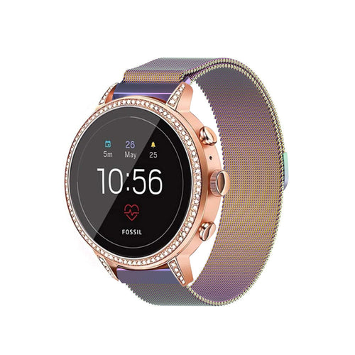 Fossil Gen 4 Venture (HR) Milanese Armband (Regenbogen)
