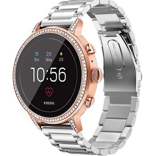 Fossil Gen 4 Venture (HR) Stahlarmband (Silber)