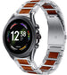 Fossil Gen 6 44mm Holz/Stahlarmband (Silber)