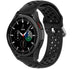Samsung Galaxy Watch 4 Classic 42mm Silikonarmband mit Löchern (Schwarz)
