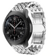 Samsung Galaxy Watch 46mm Drache Gliederarmband (Silber)