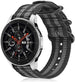 Samsung Galaxy Watch 46mm Nylon Schnallenband (Schwarz / Grau)