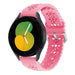 Samsung Galaxy Watch 5 40mm Silicone Strap Patterned (Bright Pink)