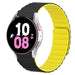 Samsung Galaxy Watch 5 44mm Magnetisches Silikonarmband Perfect fit (Schwarz/Gelb)