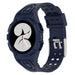 Samsung Galaxy Watch 4 40mm Silikonarmband mit Rahmen (Dunkelblau)