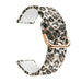 Uhrenarmband 20mm Silikon - Schnellverschluss (Leopard)