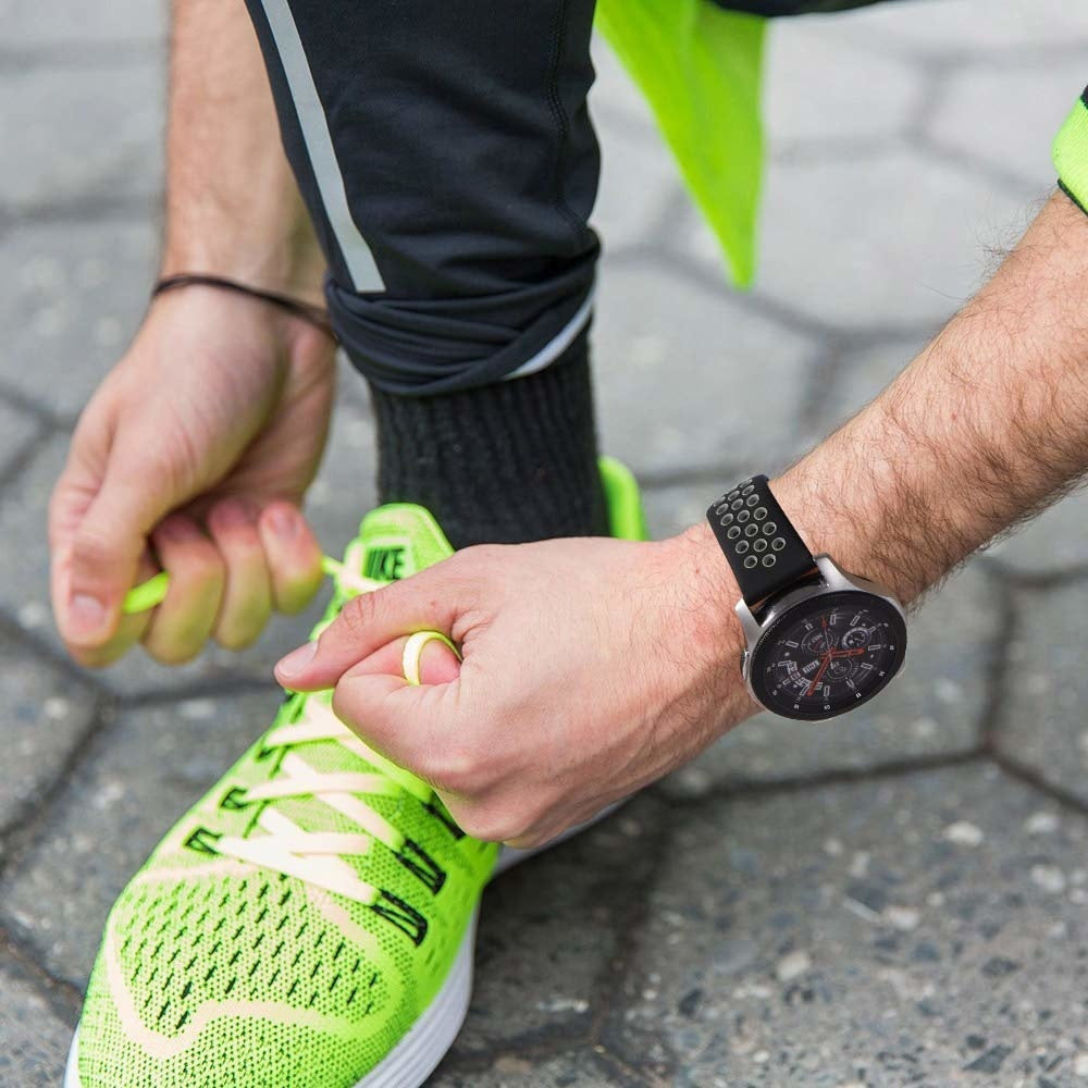 Samsung Galaxy Watch 46mm Sportarmband (Schwarz / Grau)