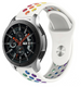 Samsung Galaxy Watch 46mm Sportarmband (Weiß Bunt)