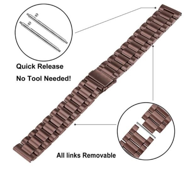 Garmin Forerunner 570 - 42mm Stahlarmband (Bronze-Braun)