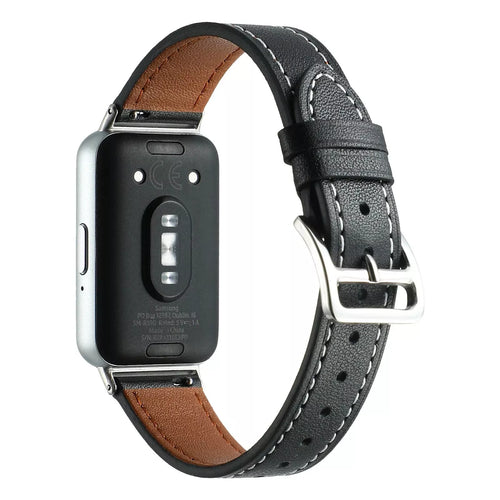 Samsung Galaxy Fit 3 Lederarmband (Schwarz)