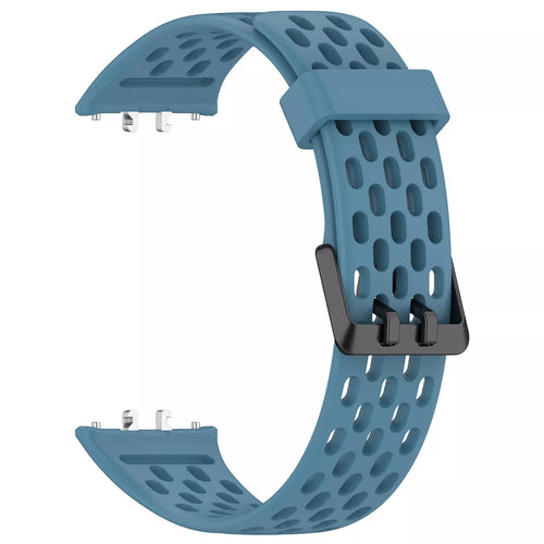 Samsung Galaxy Fit 3 Silikonarmband mit Löchern (Graublau)