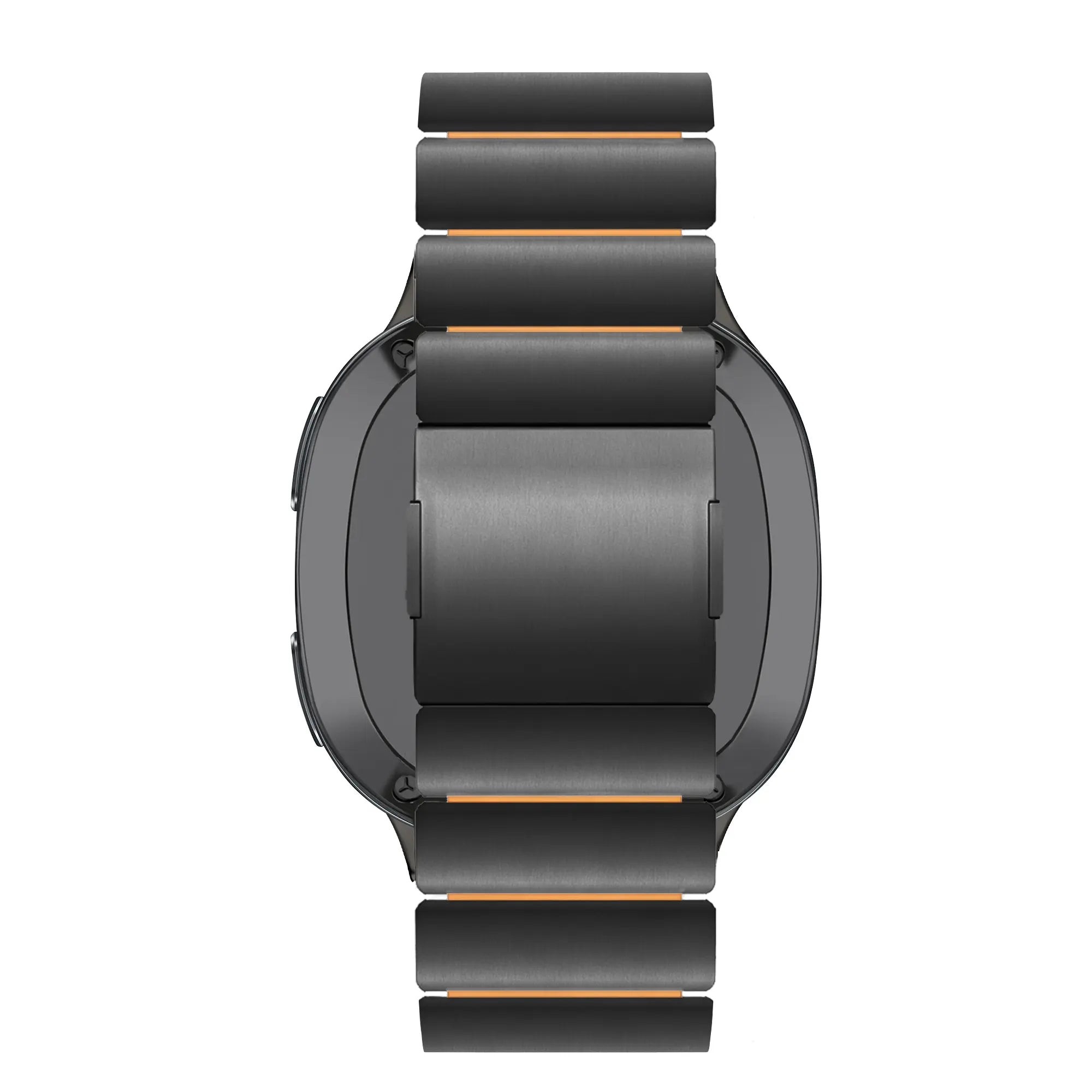 Bandz Samsung Galaxy Watch 8 Classic Titanarmband 'Hybrid' (Schwarz/Orange)