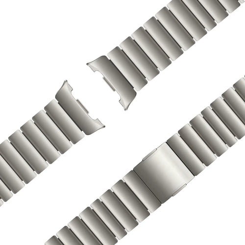 Bandz Samsung Galaxy Watch 8 - 44mm Titanarmband 'Hybrid' (Titan/Schwarz)