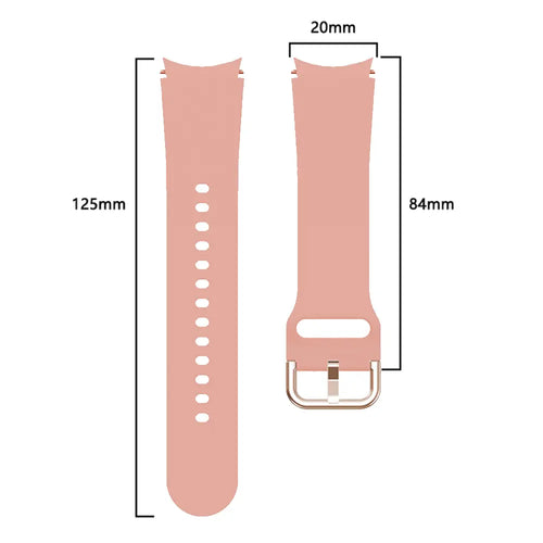 Samsung Galaxy Watch 5 Pro Buckled Silicone Strap (Pink)