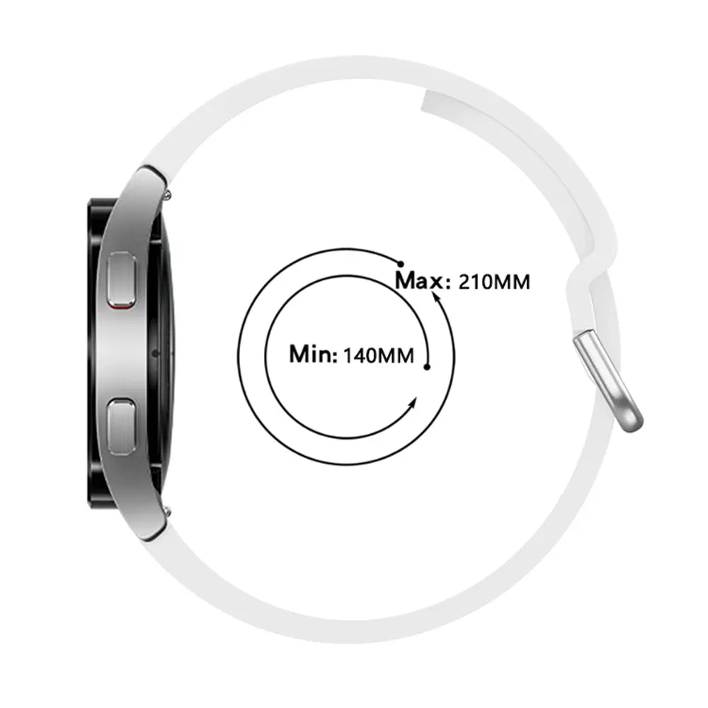 Samsung Galaxy Watch 5 - 40mm Silikon Schnallenarmband (Weiß)