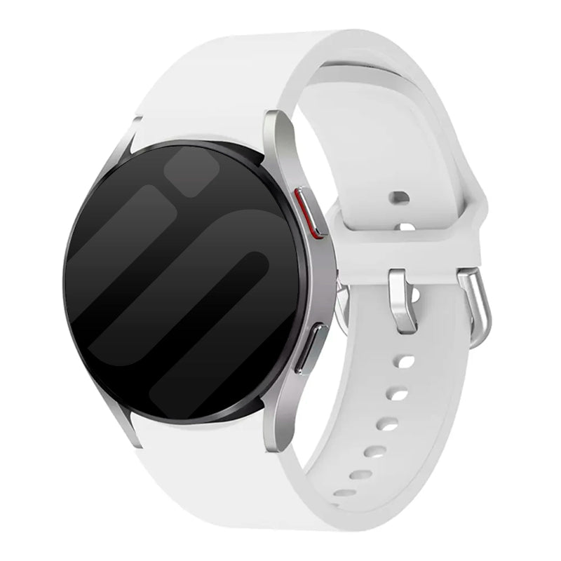 galaxy watch silicone band white