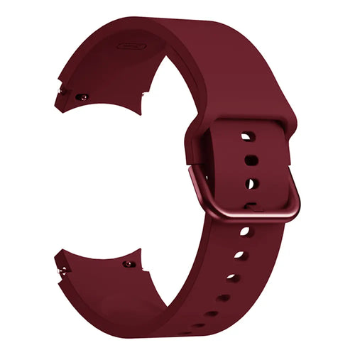 Samsung Galaxy Watch 7 - 40mm Buckled Silicone Strap (Wine Red)