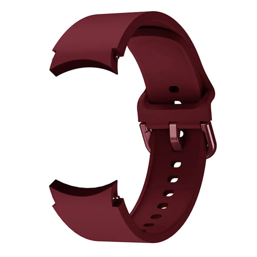 Samsung Galaxy Watch 7 - 40mm Buckled Silicone Strap (Wine Red)