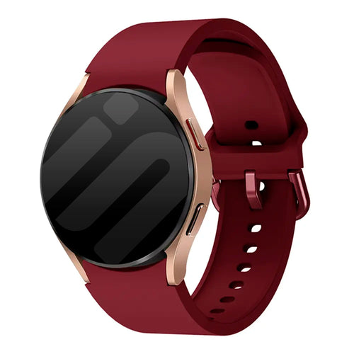 galaxy watch silicone band wine red