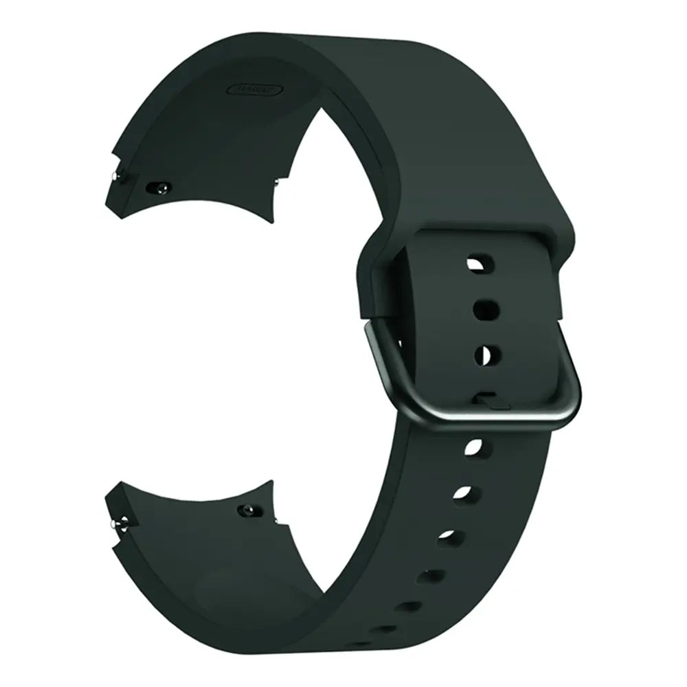 Samsung Galaxy Watch 4 Classic - 46mm Buckled Silicone Strap (Dark Green)