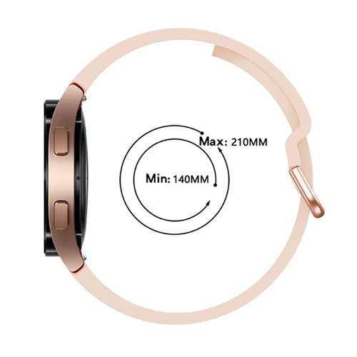Samsung Galaxy Watch FE Silikon Schnallenarmband (Rosa Sand)