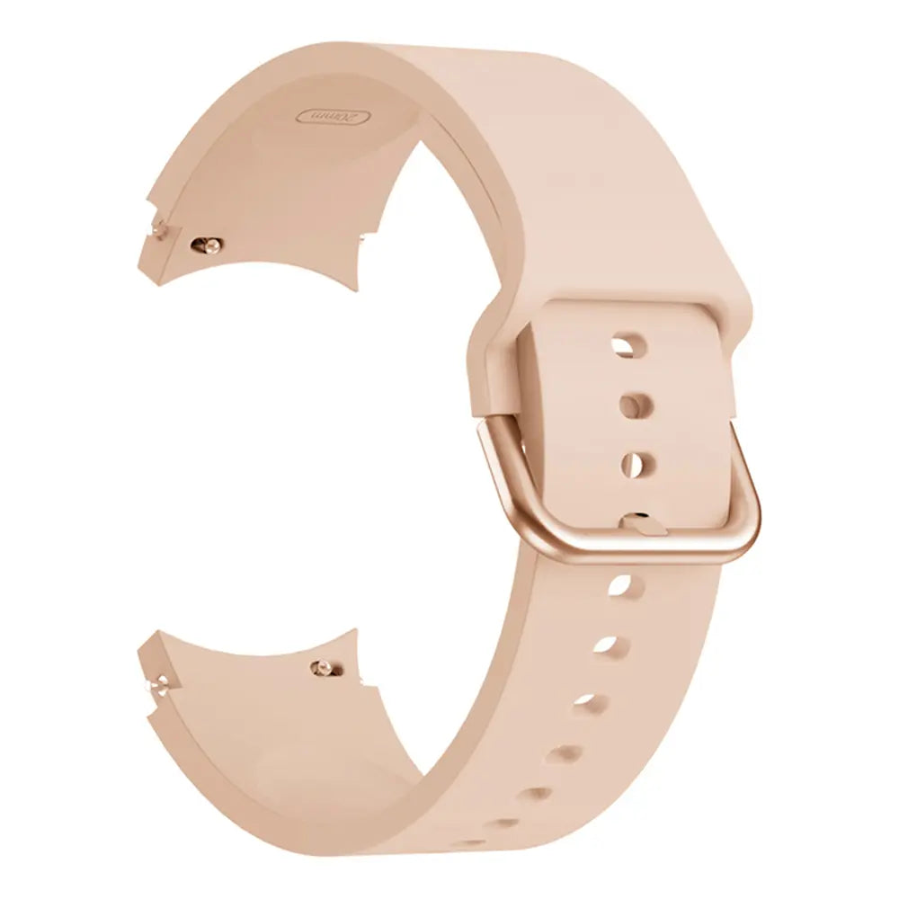 Samsung Galaxy Watch FE Silikon Schnallenarmband (Rosa Sand)