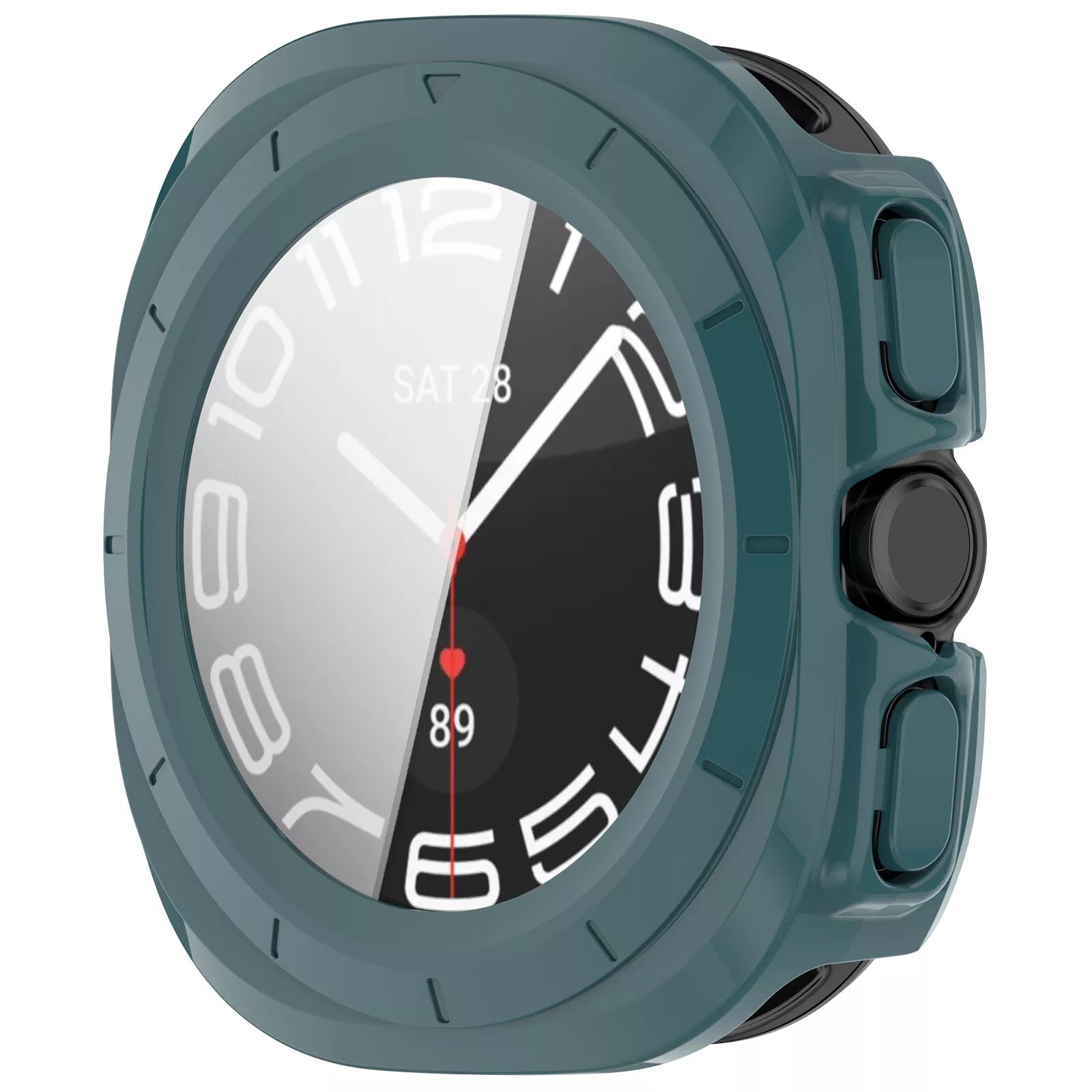 Samsung Galaxy Watch Ultra Hartschale mit Glass (Kieferngrün)