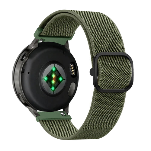 Bandz Garmin Forerunner 55 Elastic Strap (Army Green)