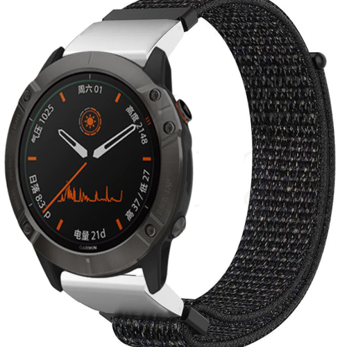 Garmin Quatix 8 - 47mm Nylonarmband (Schwarz)