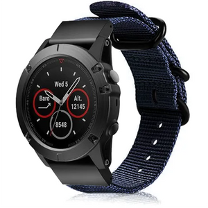 Garmin Forerunner 965 Nylonarmband mit Schnalle (Blau)