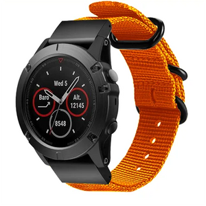 Garmin Forerunner 970 Nylon Buckle Strap (Orange)