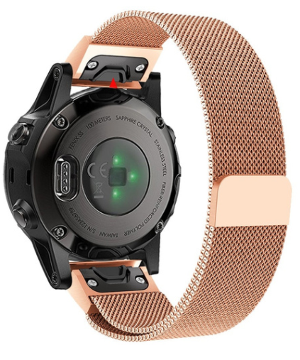 Garmin Descent Mk2S Milanese Armband (Roségold)