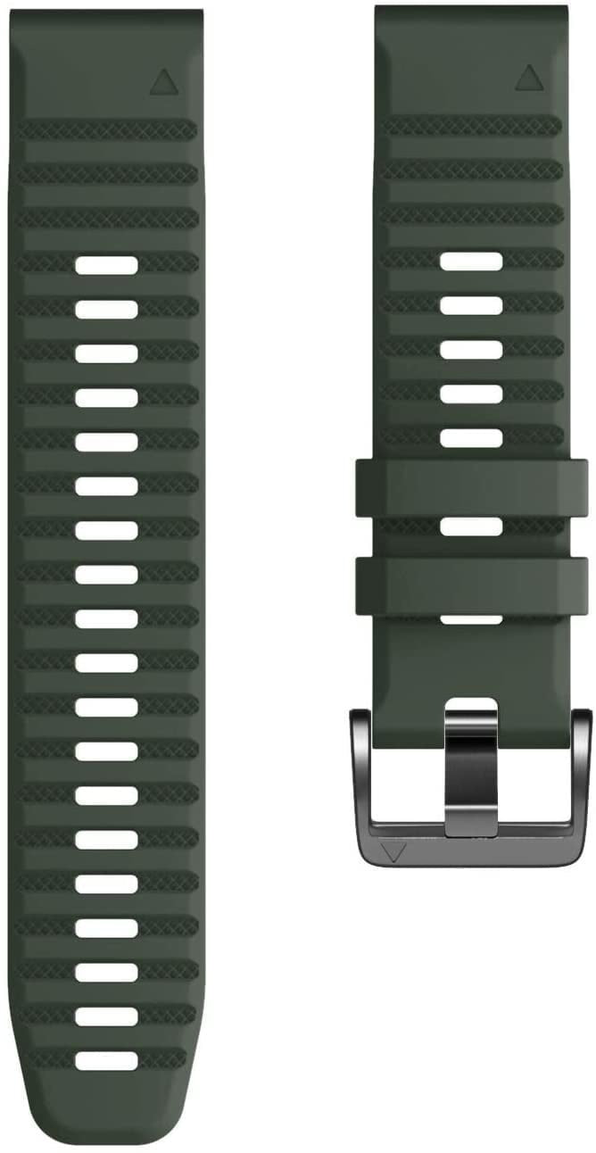 Garmin Tactix 8 - 51mm Silikonarmband (Dunkelgrün)