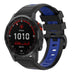 Garmin Fenix 7x Silicone Strap Tough (Black/Blue)