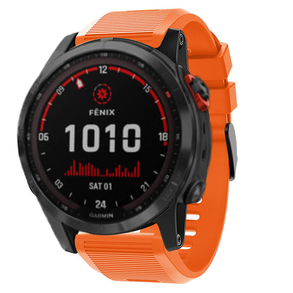Garmin Fenix 7x Silicone Strap (Orange)